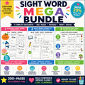 Ultimate Seasonal Sight Word Bundle | Editable K-2 Literacy Activities | Fall Winter Spring + Fluency Pack