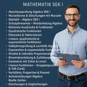 Sparpaket XXL: Algebra & Geometrie – Mathematik SEK I