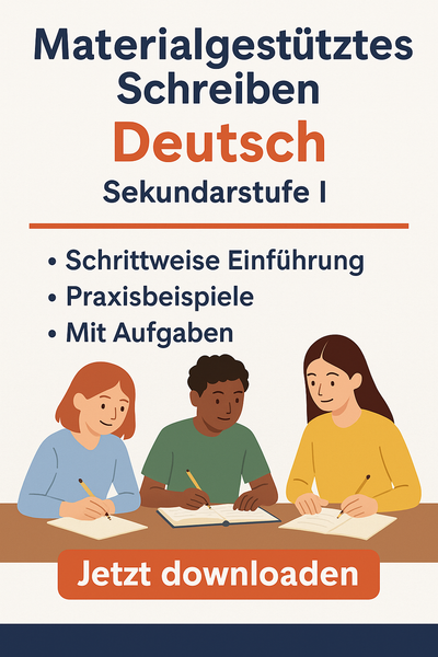 Sparpaket Materialgestütztes Schreiben – Deutsch Sek I | Arbeitsheft, Stationenlernen & Stundenentwurf