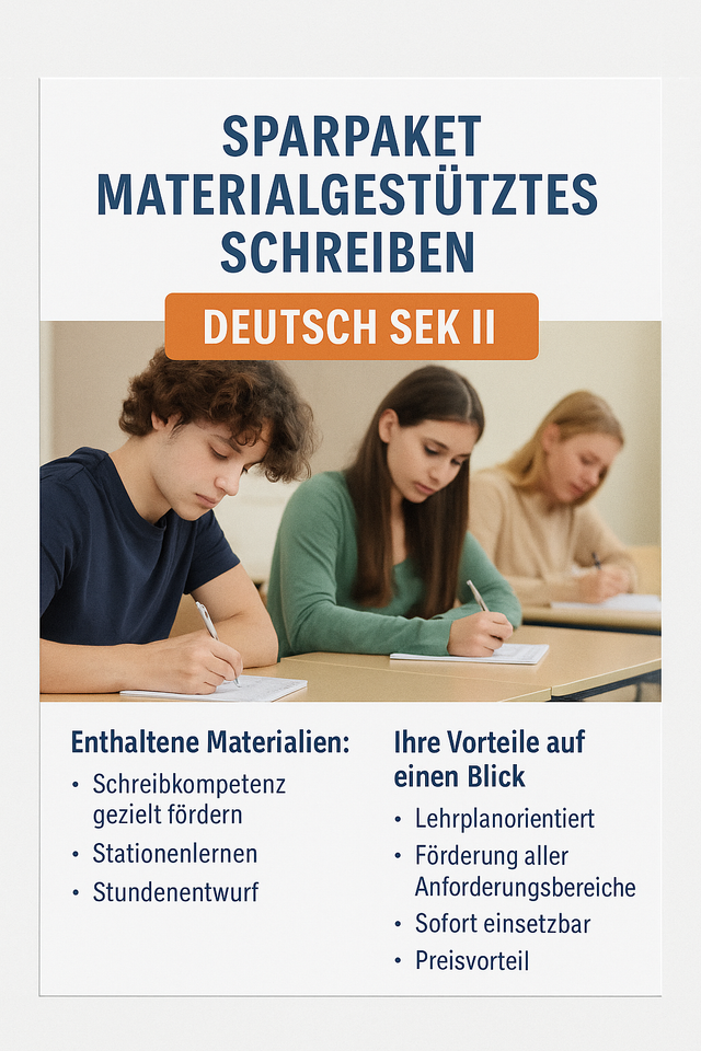 Sparpaket: Materialgestütztes Schreiben im Fach Deutsch - SEK II