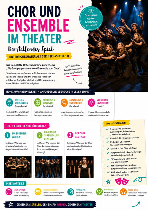 Chor und Ensemble im Theater · Darstellendes Spiel Unterrichtsmaterial | Sek II (Klasse 11–13)