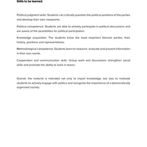 German Political Parties – Comparative Government & Democracy | Social Studies Resource | Grades 5–9