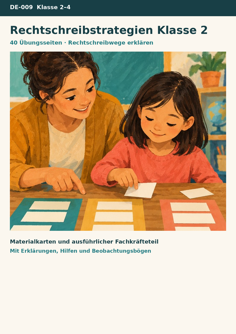 Rechtschreibstrategien Klasse 2–4: Mitsprechen, Nachdenken, Merken – 40 Übungsseiten – Titelbild