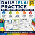 Daily ELA Practice – Task Cards, Literacy Centers & Morning Work | Englischunterricht Klasse 3–5