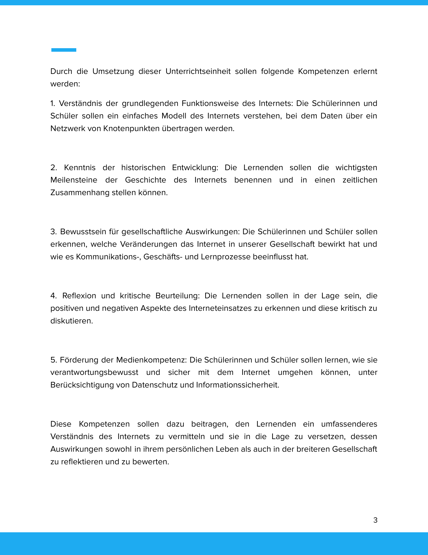 Unterrichtsmaterial „Das Internet – Funktionsweise & Geschichte“ (Sek I)