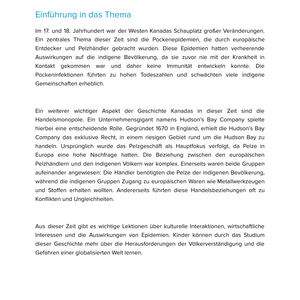 Der Westen Kanadas – Unterrichtsmaterial Pockenepidemien, Handel & Hudson’s Bay Company