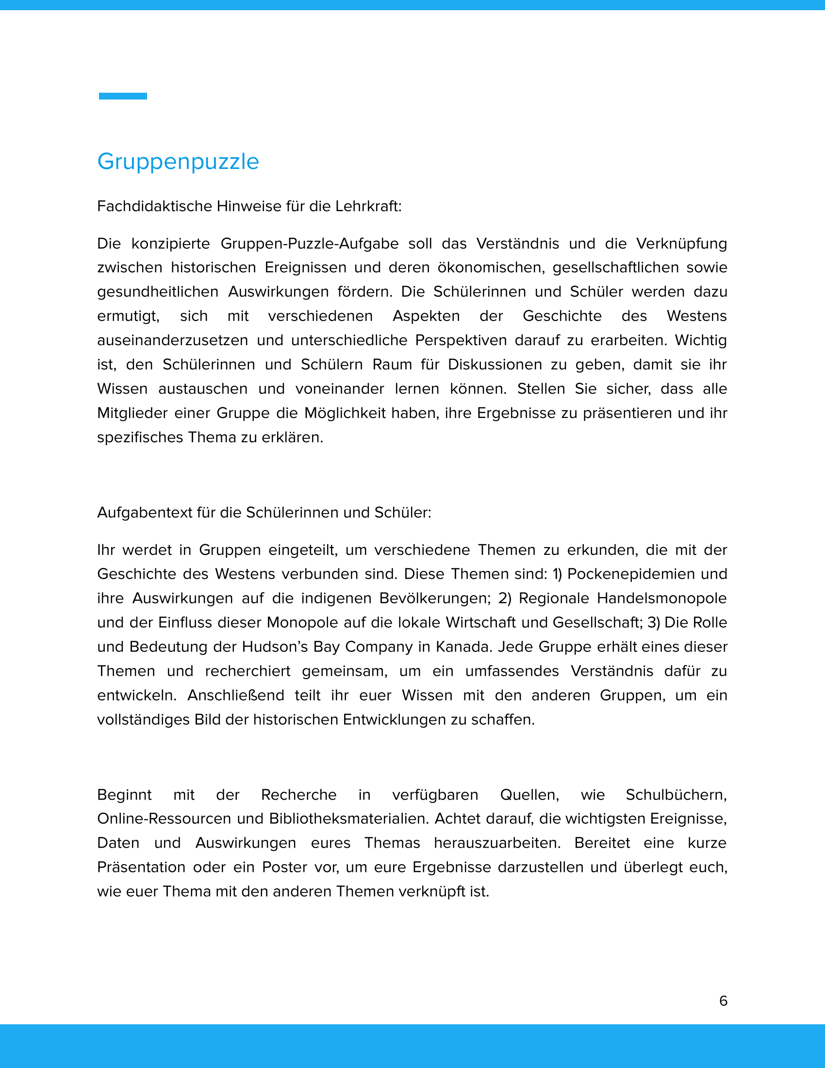 Der Westen Kanadas – Unterrichtsmaterial Pockenepidemien, Handel & Hudson’s Bay Company