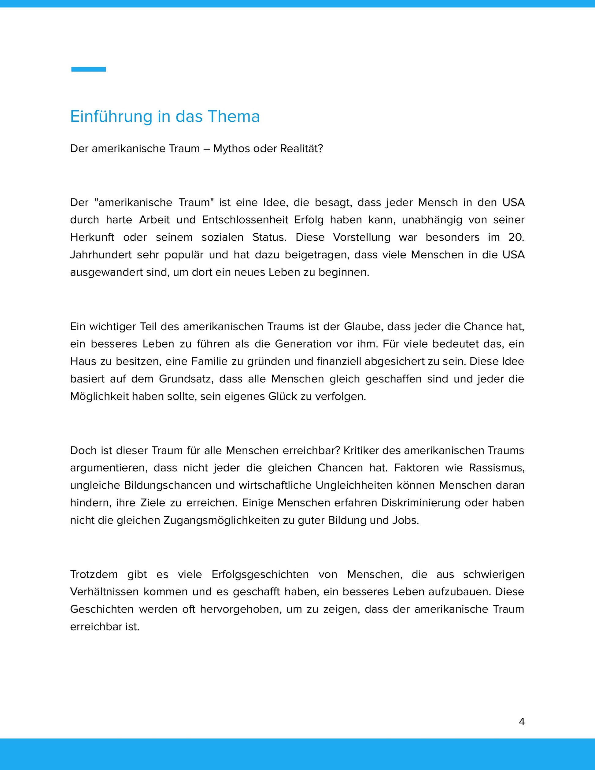 Der amerikanische Traum – Mythos oder Realität? | Kritisch analysieren im Unterricht