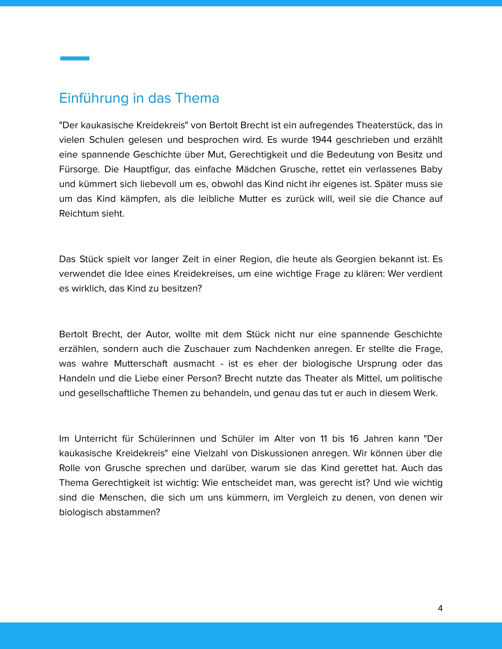 Der kaukasische Kreidekreis – Brechts episches Theater verstehen und interpretieren