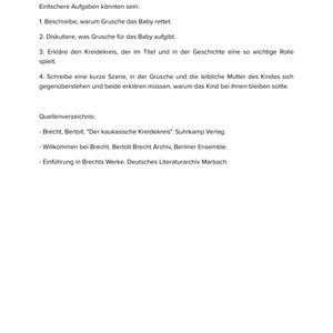 Der kaukasische Kreidekreis – Brechts episches Theater verstehen und interpretieren