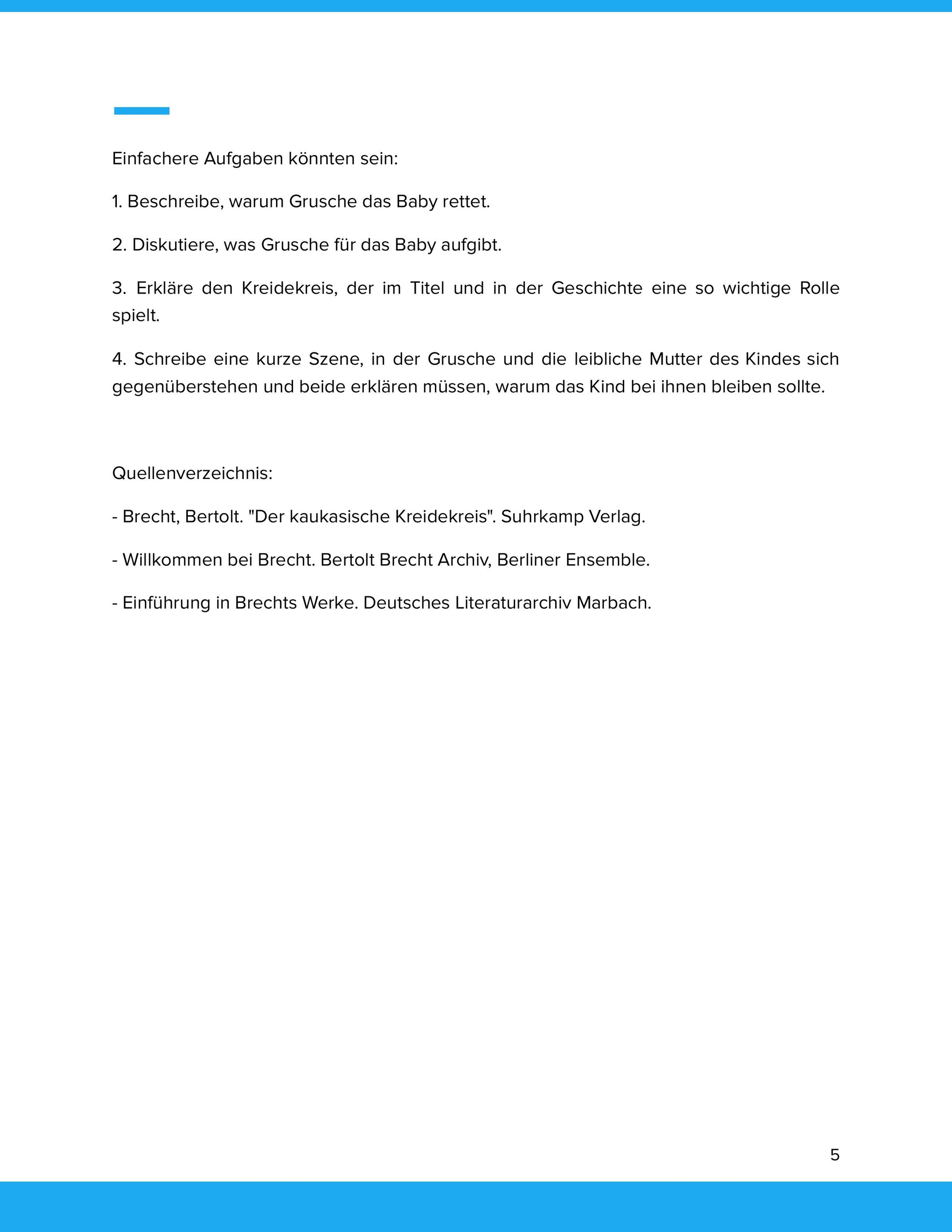 Der kaukasische Kreidekreis – Brechts episches Theater verstehen und interpretieren