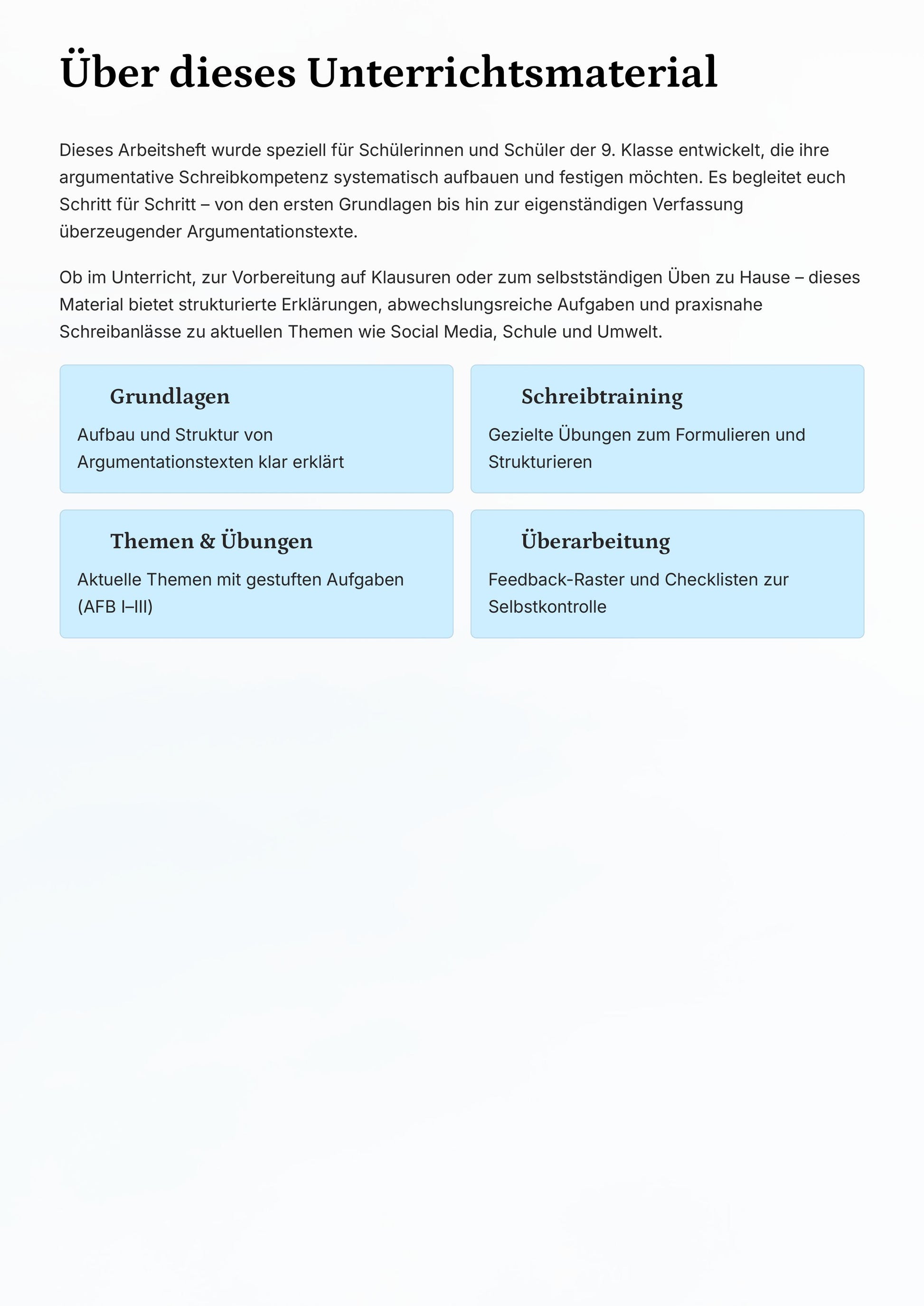 Argumentieren lernen – strukturiert, überzeugend und abiturrelevant