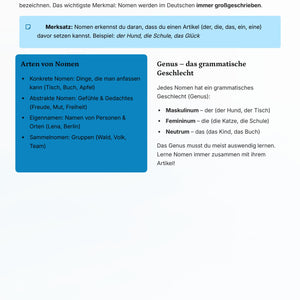 Deutsch Klasse 6 komplett wiederholen – Grammatik, Satzglieder & Rechtschreibung sicher beherrschen