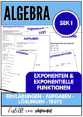 Exponenten und exponentielle Funktionen – Algebra Unterrichtsmaterial SEK I