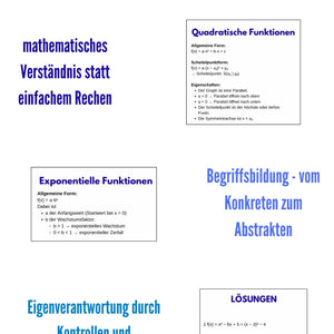 Lineare, quadratische und exponentielle Funktionen – Algebra SEK I