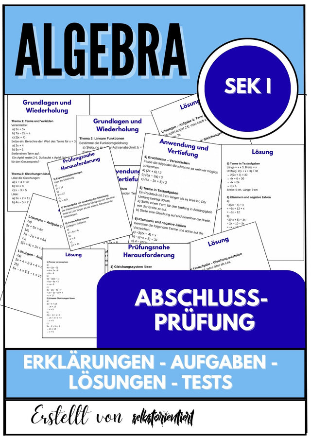 Abschlussprüfung – Algebra SEK I