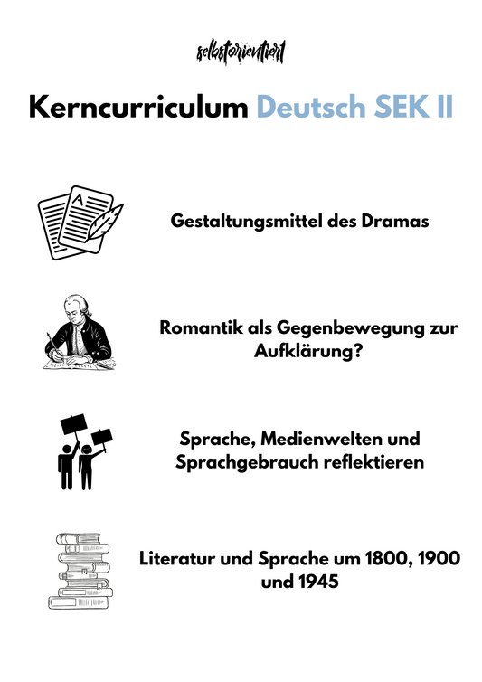 Kerncurriculum im Fach Deutsch in der SEK II - Niedersachsen