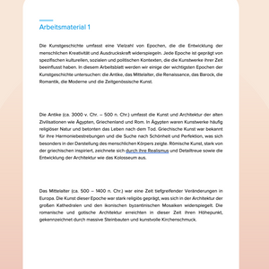 Sparpaket: Kernlehrplan Kunst SEK I - Kunstgeschichte & Künstler – Von der Renaissance bis zur Moderne