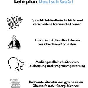 Fachanforderungen im Fach Deutsch in der GoST - Schleswig-Holstein