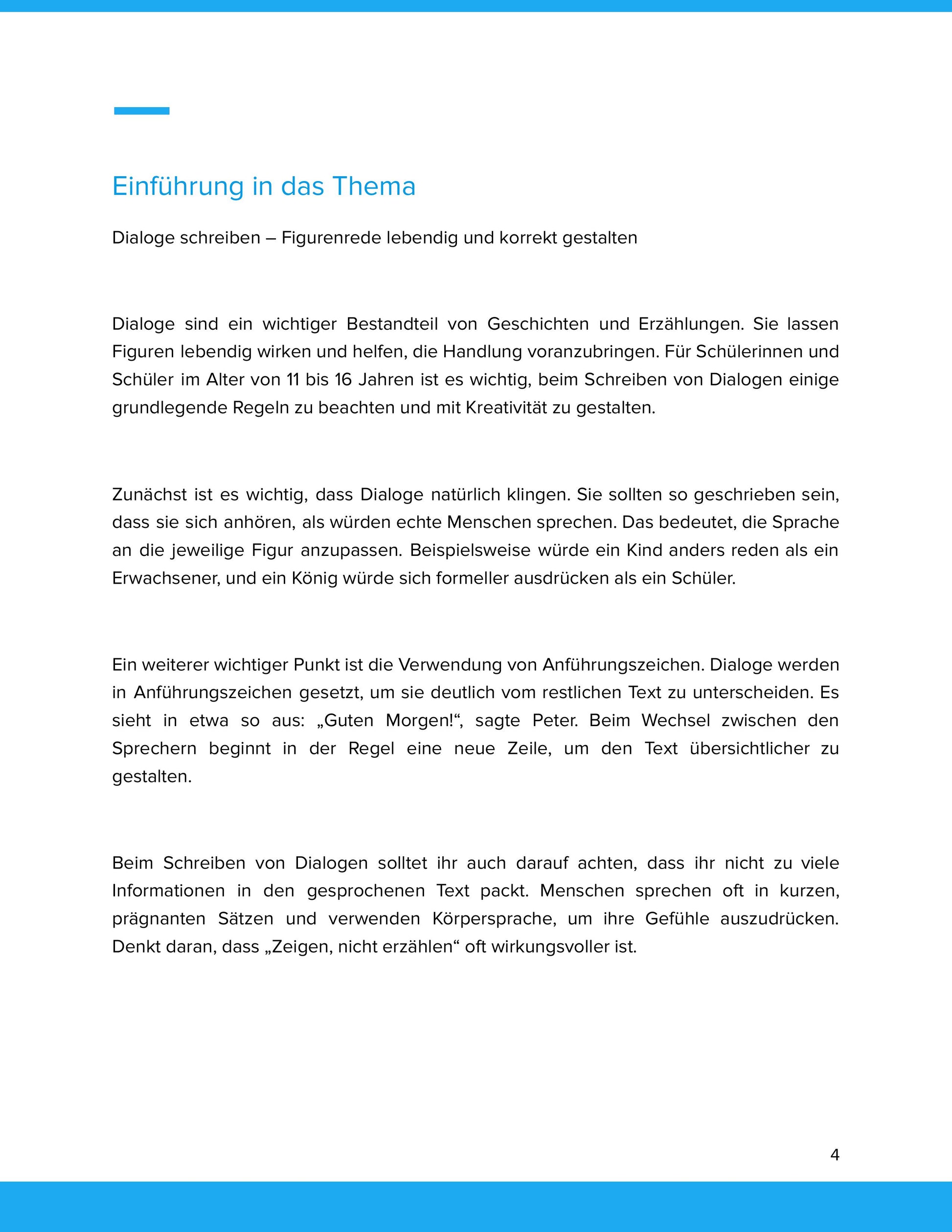Dialoge schreiben: Figurenrede lebendig und korrekt gestalten – Unterrichtsmaterial Deutsch SEK I