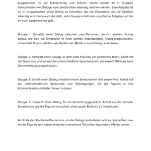 Dialoge schreiben: Figurenrede lebendig und korrekt gestalten – Unterrichtsmaterial Deutsch SEK I