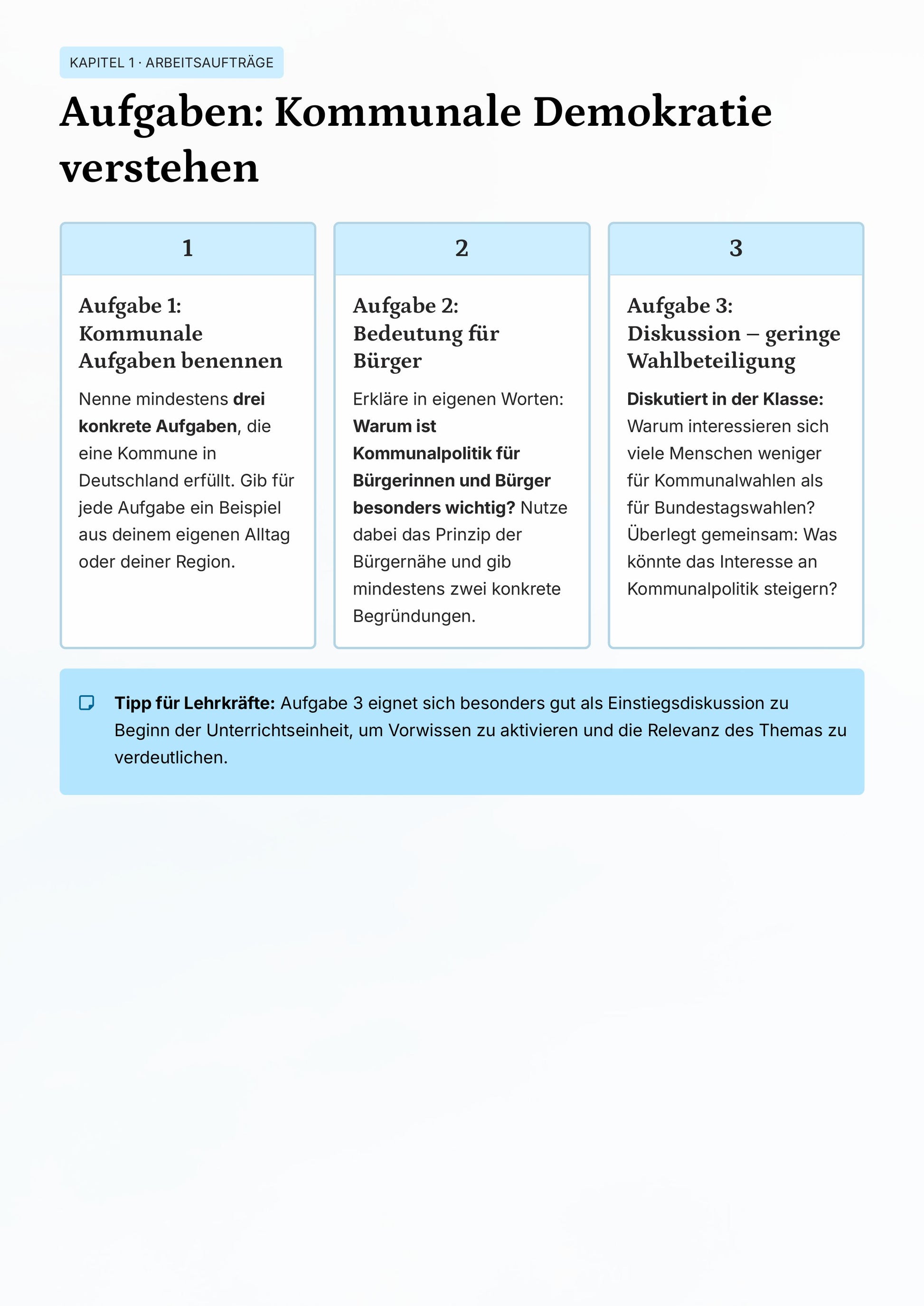 Kommunalwahl Hessen 2026 analysieren – Unterrichtsmaterial für den Politikunterricht