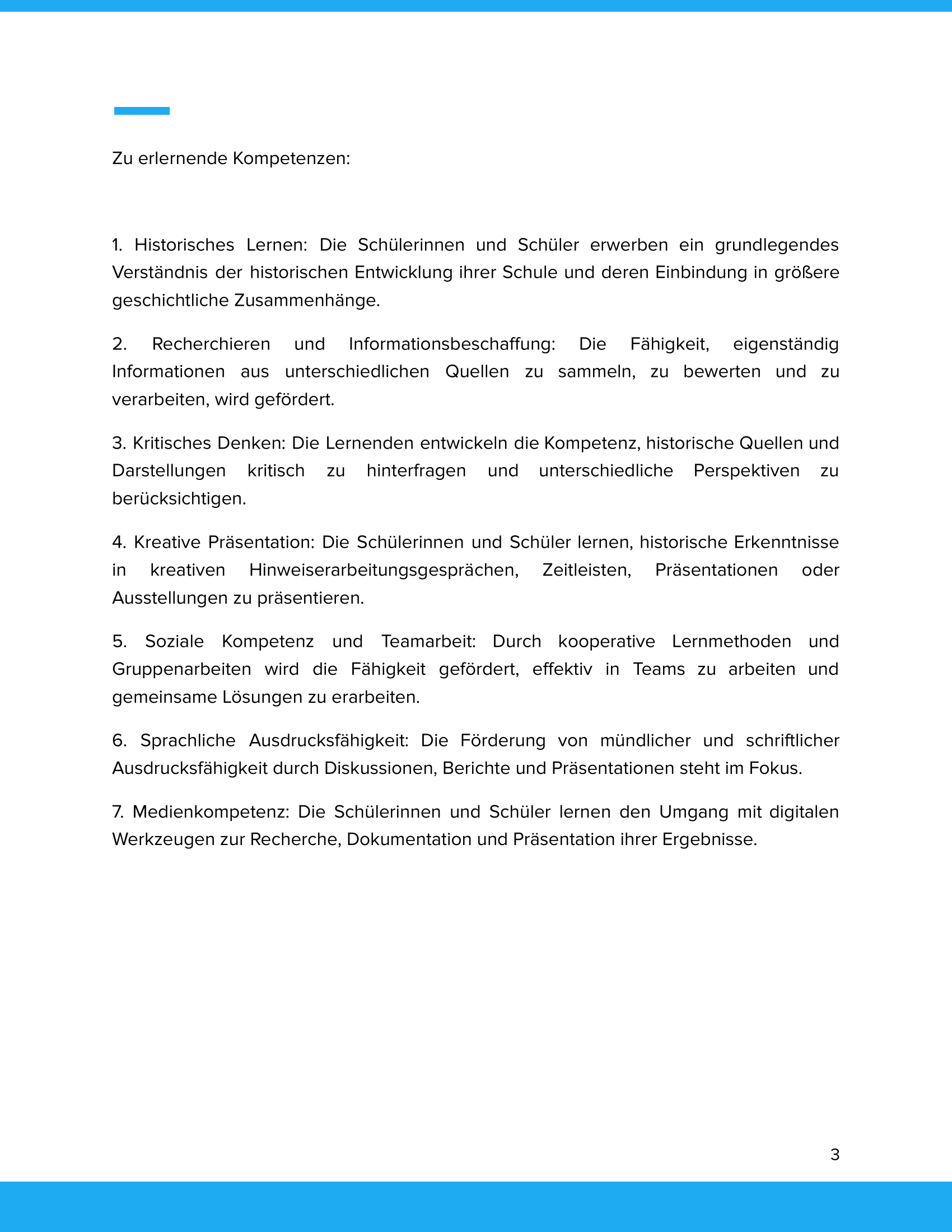 Unterrichtsmaterial „Die Geschichte unserer Schule entdecken“ - Geschichte SEK I