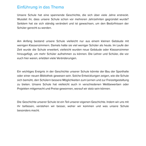 Unterrichtsmaterial „Die Geschichte unserer Schule entdecken“ - Geschichte SEK I