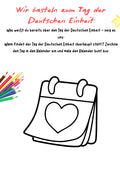 Wir basteln zum Tag der Deutschen Einheit – Klasse 1 bis 4