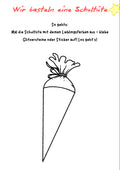 Wir basteln eine Schultüte – Vorlage für Klasse 1 bis