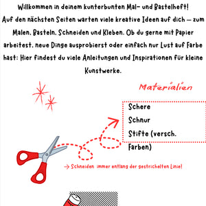 Wir basteln eine Girlande für die i-Tüpfelchen – Klasse 1 bis 4