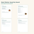 Heart Words: High-Frequency Word Mapping Grade 1 – 100 englische Häufigkeitswörter – Materialvorschau mit Beispielseiten