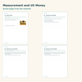 Measurement and US Money – Messen und Geld auf Englisch – Materialvorschau mit Beispielseiten