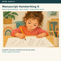 Manuscript Handwriting K–1 – Druckschrift schreiben lernen auf Englisch | Bilingual Englisch Vorschule/Klasse 1