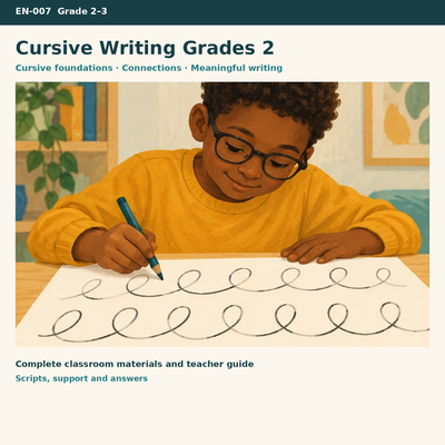 Cursive Writing Grades 2–3 – verbundene Schrift auf Englisch | Bilingual Englisch Klasse 2/3