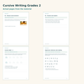 Cursive Writing Grades 2–3 – verbundene Schrift auf Englisch – Materialvorschau mit Beispielseiten