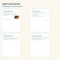 Light and Sound – NGSS Grade 1 – Licht und Schall erforschen auf Englisch – Materialvorschau mit Beispielseiten