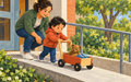 Pushes and Pulls – NGSS Kindergarten – Kräfte und Bewegung auf Englisch – Illustration aus dem Material