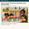 Pre-K and K Classroom Routines and Social Skills – Alltagsroutinen auf Englisch | Bilinguales Kita-Material (3–6 Jahre)