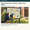 My Community: Helpers, Maps and Rules – Gemeinde, Karten und Regeln auf Englisch | Bilingual Sachunterricht Klasse 1/2