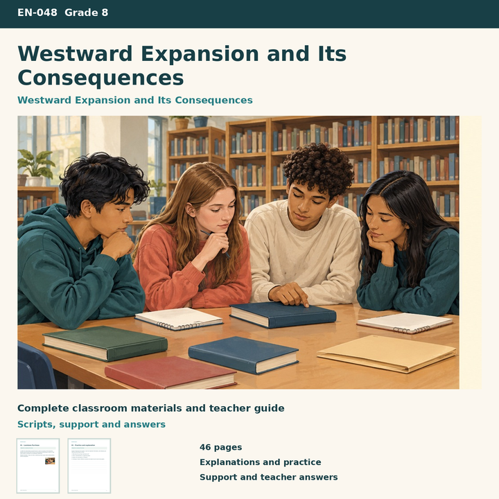 Westward Expansion and Its Consequences – Expansion der USA nach Westen auf Englisch – Titelbild