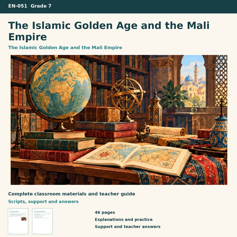 The Islamic Golden Age and the Mali Empire – Islamisches Zeitalter und Mali-Reich auf Englisch – Titelbild