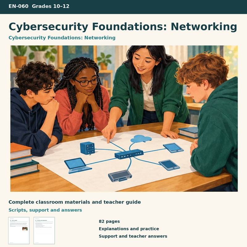 Cybersecurity Foundations: Networking – Netzwerke und IT-Sicherheit mit zwölf Paper Labs auf Englisch – Titelbild