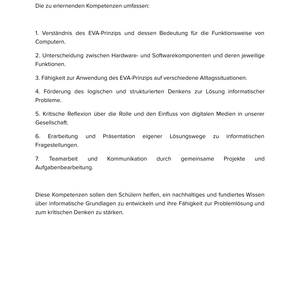 Unterrichtsmaterial „EVA-Prinzip – Hardware und Software“ (Sek I)