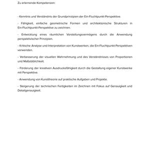 Unterrichtsmaterial „Ein-Fluchtpunkt-Perspektive in der Kunst“ - Kunst SEK I