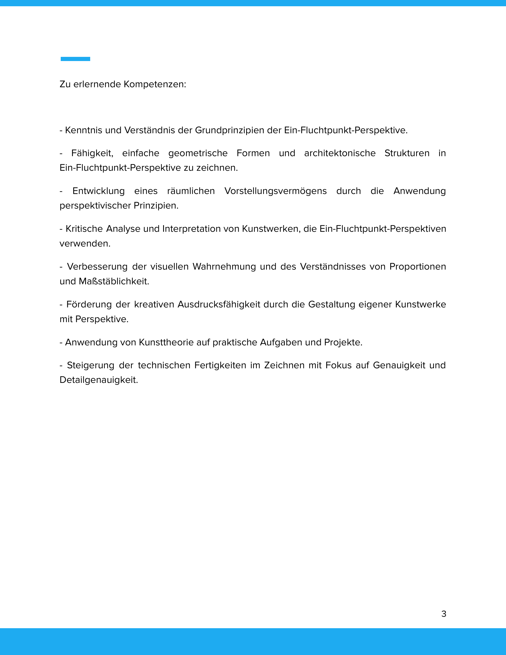 Unterrichtsmaterial „Ein-Fluchtpunkt-Perspektive in der Kunst“ - Kunst SEK I