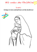 Wir malen das Christkind – Kreatives Weihnachtsprojekt für die Grundschule