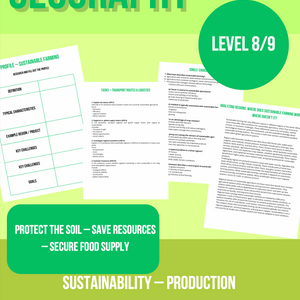 Sustainable Farming – Food Security and Environment (Grades 8–9)