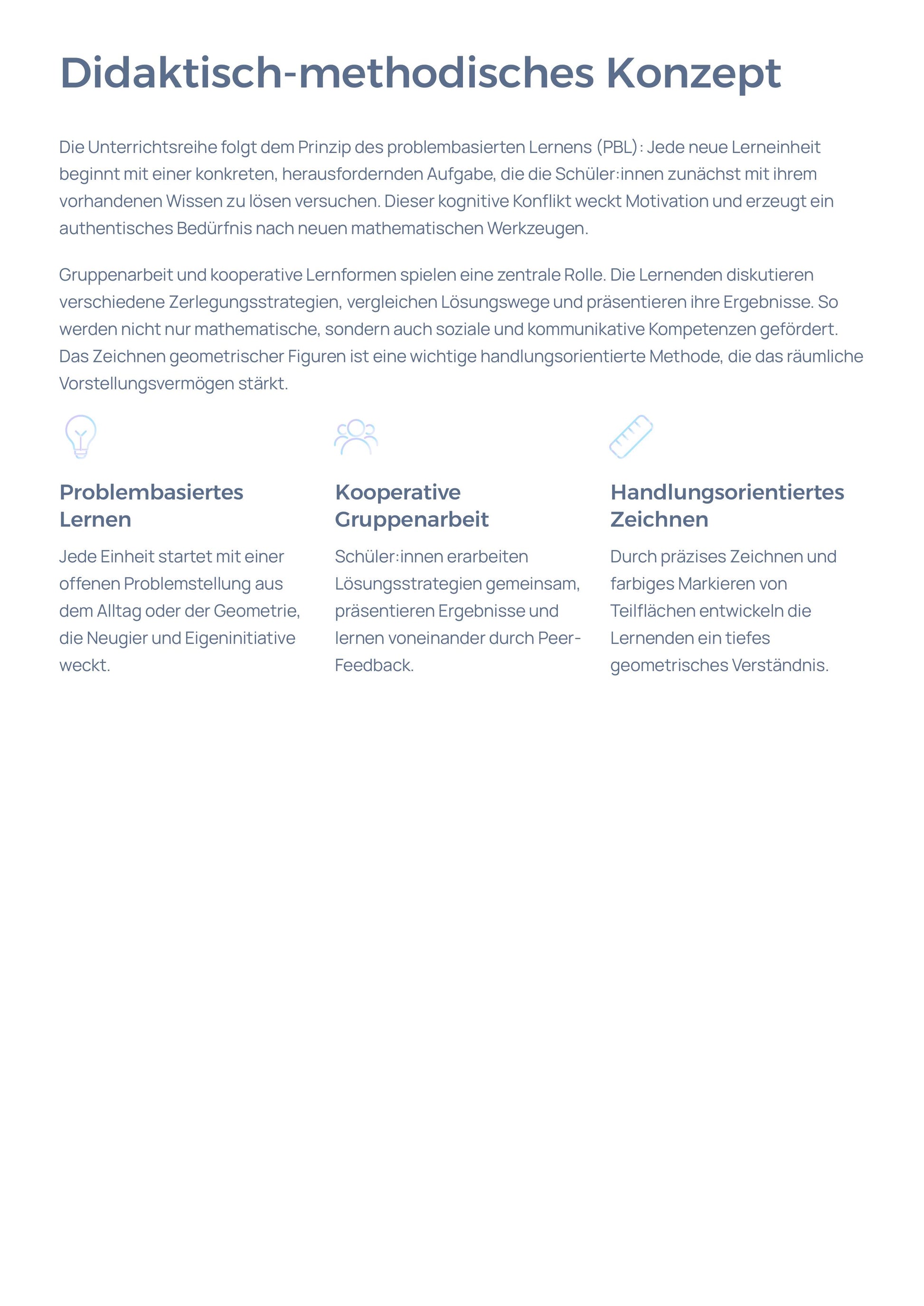 Flächeninhalt von Vielecken durch Zerlegung | Mathematik Unterrichtsreihe Sek I