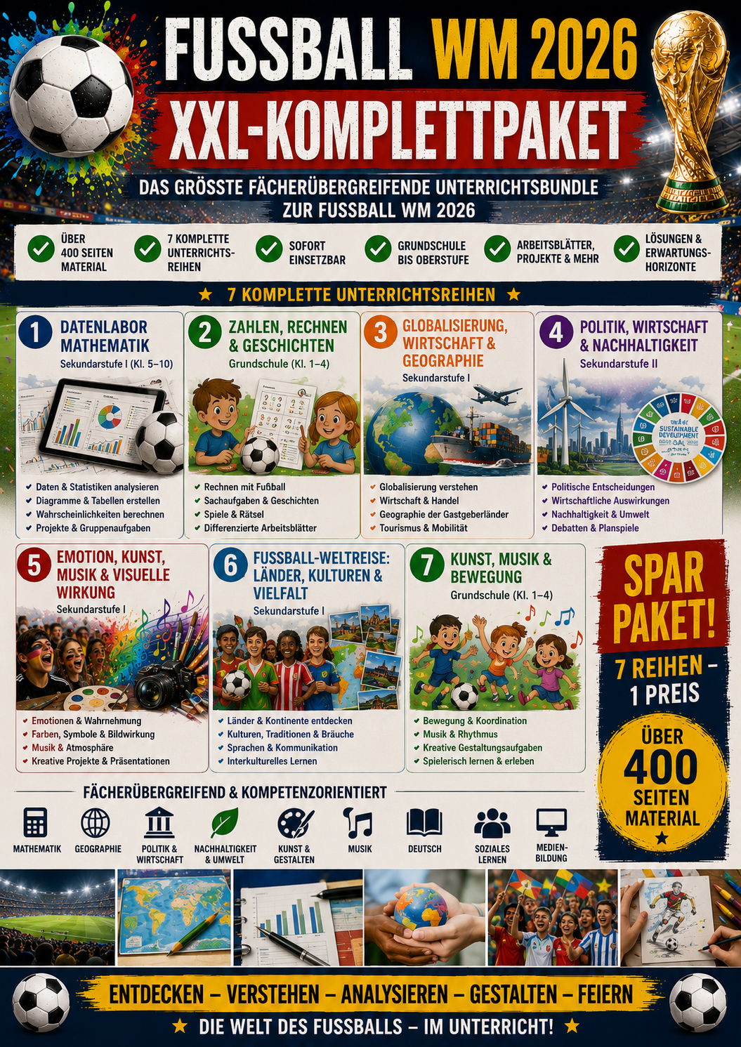 Unterrichtsmaterial Fußball mit
Fußball Arbeitsblätter